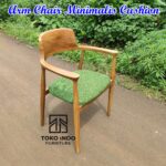 Arm Chair Minimalis Kayu Jati Busa Jok